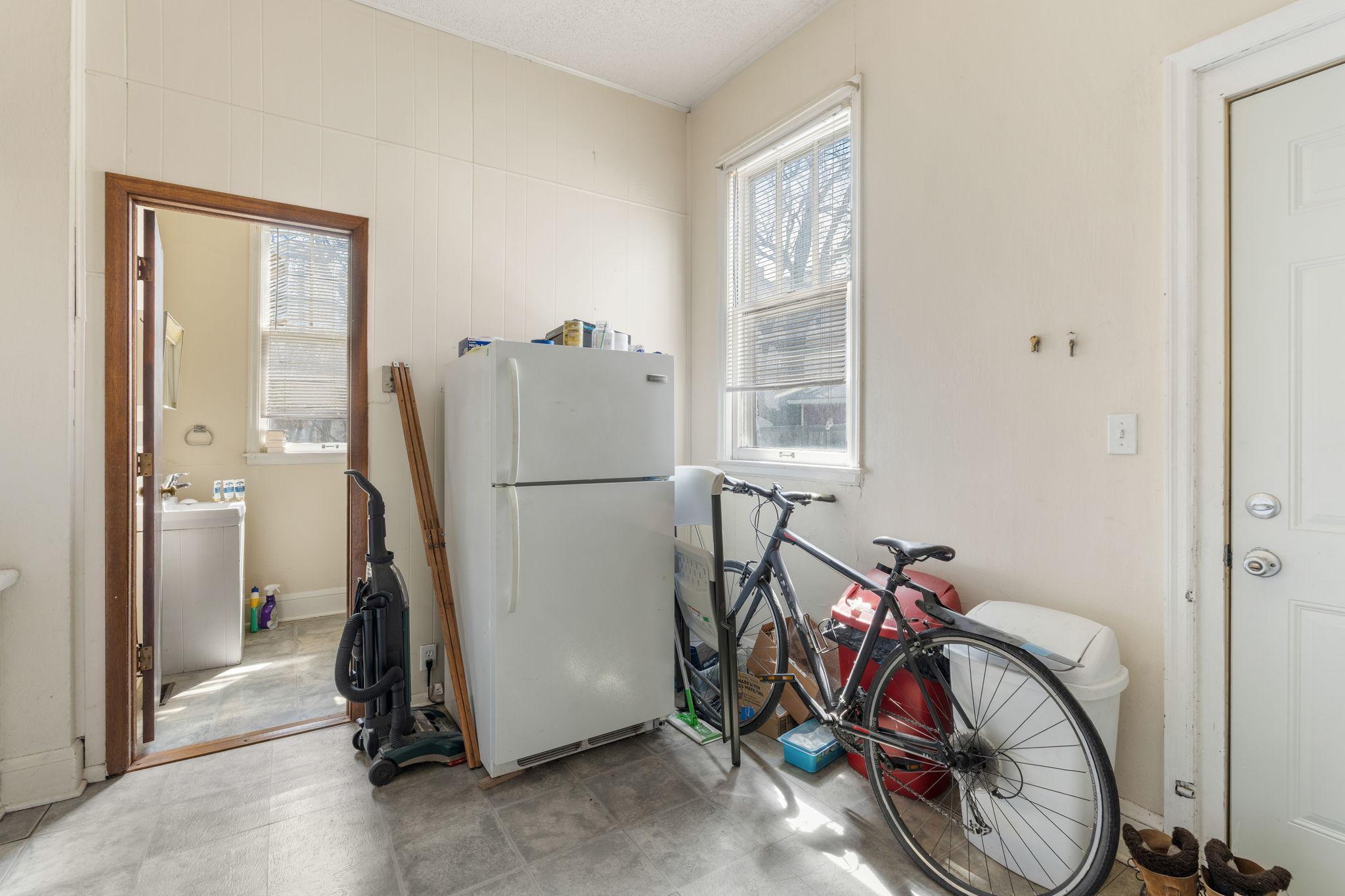 Unit 2, large studio, main level.