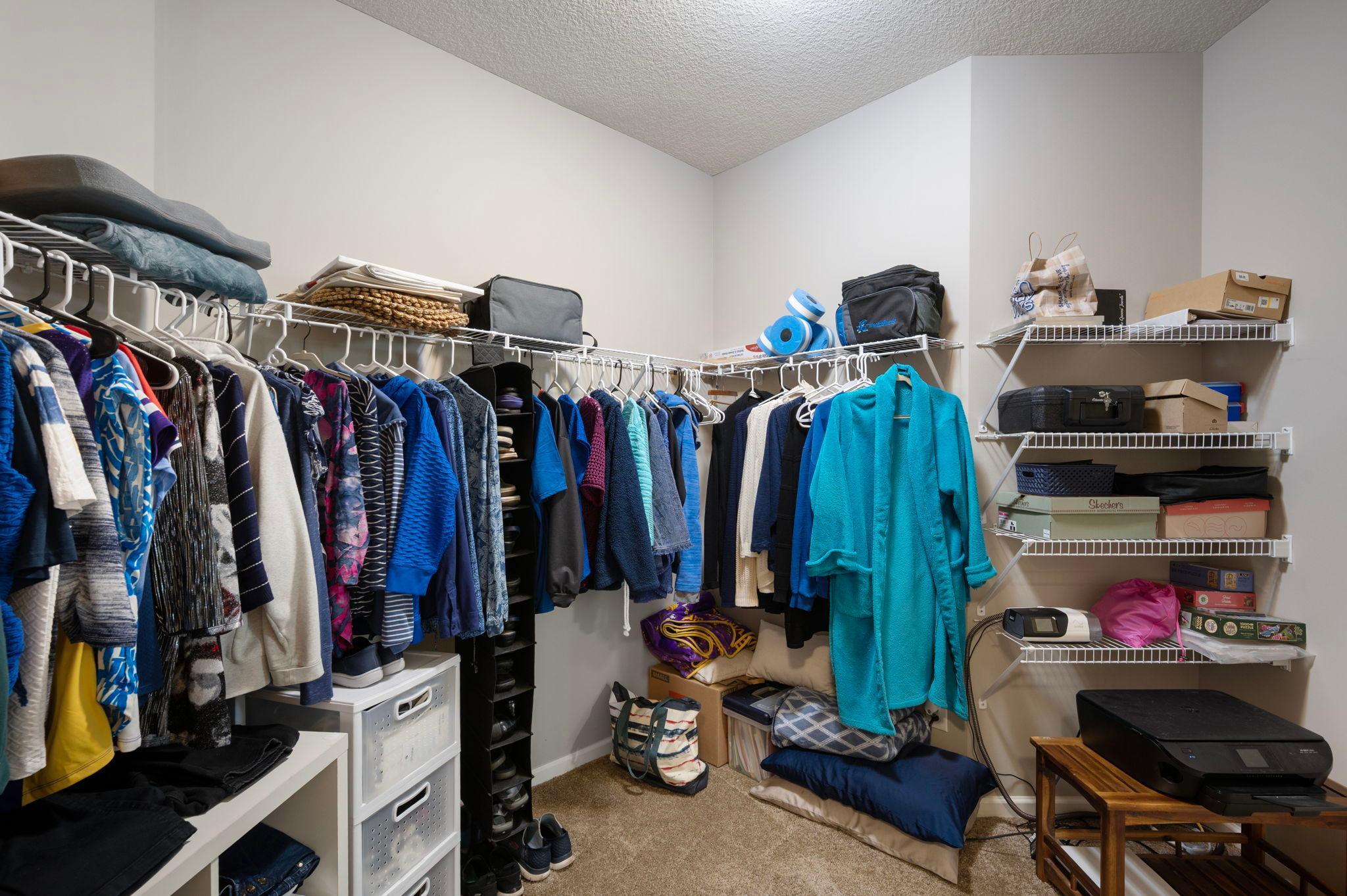 Large Primary Closet (walks through to Laundry Room and Primary Bathroom = CONVENIENT!)