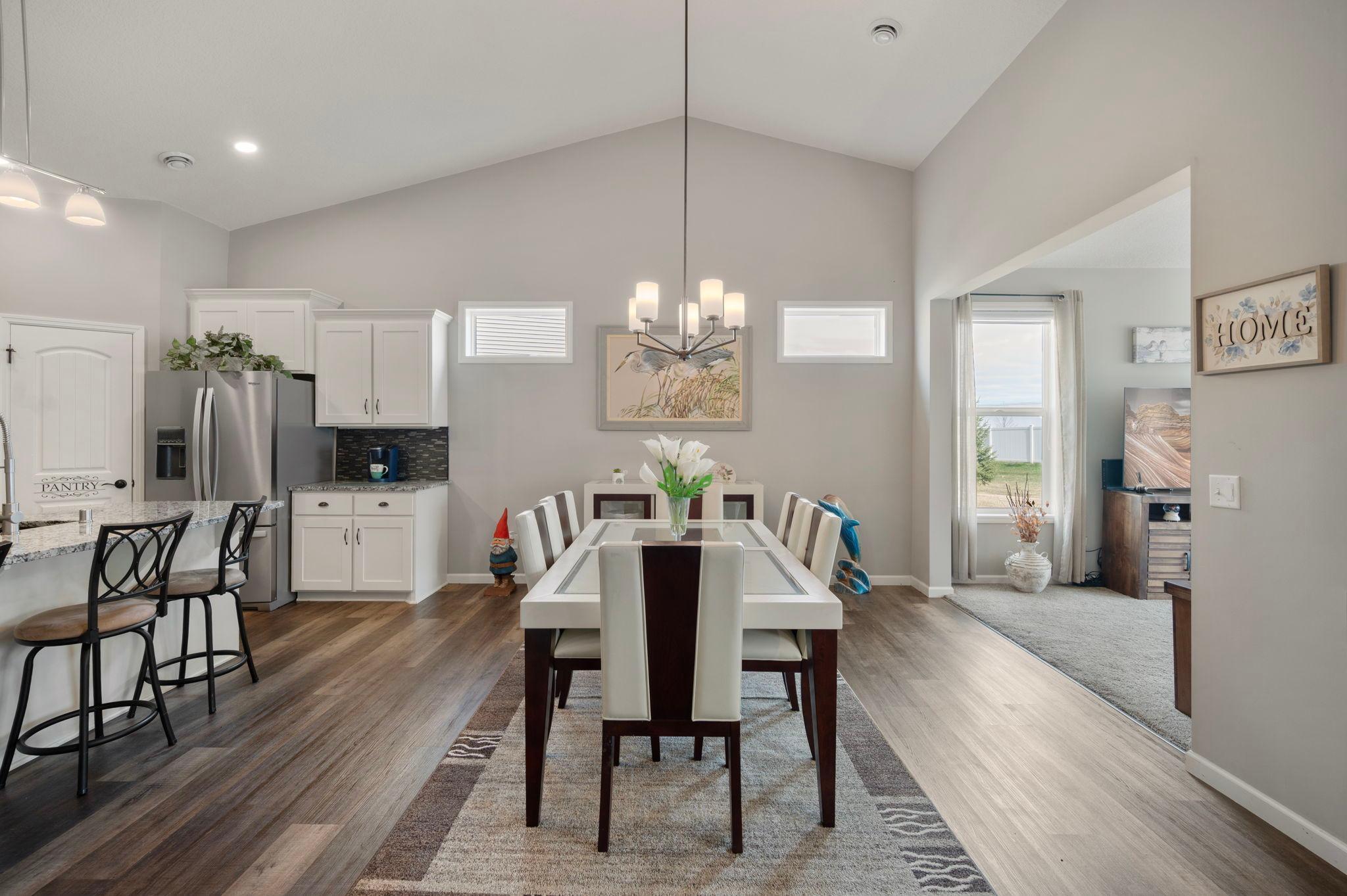 Dining/Flex Room - tall, vaulted Ceilings and lots of room to expand for large holiday gatherings, if needed