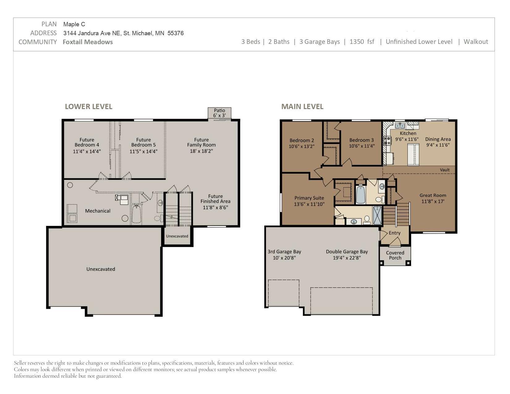 3160 Jandura Ave NE- Floor Plans. All measurements are approximate.