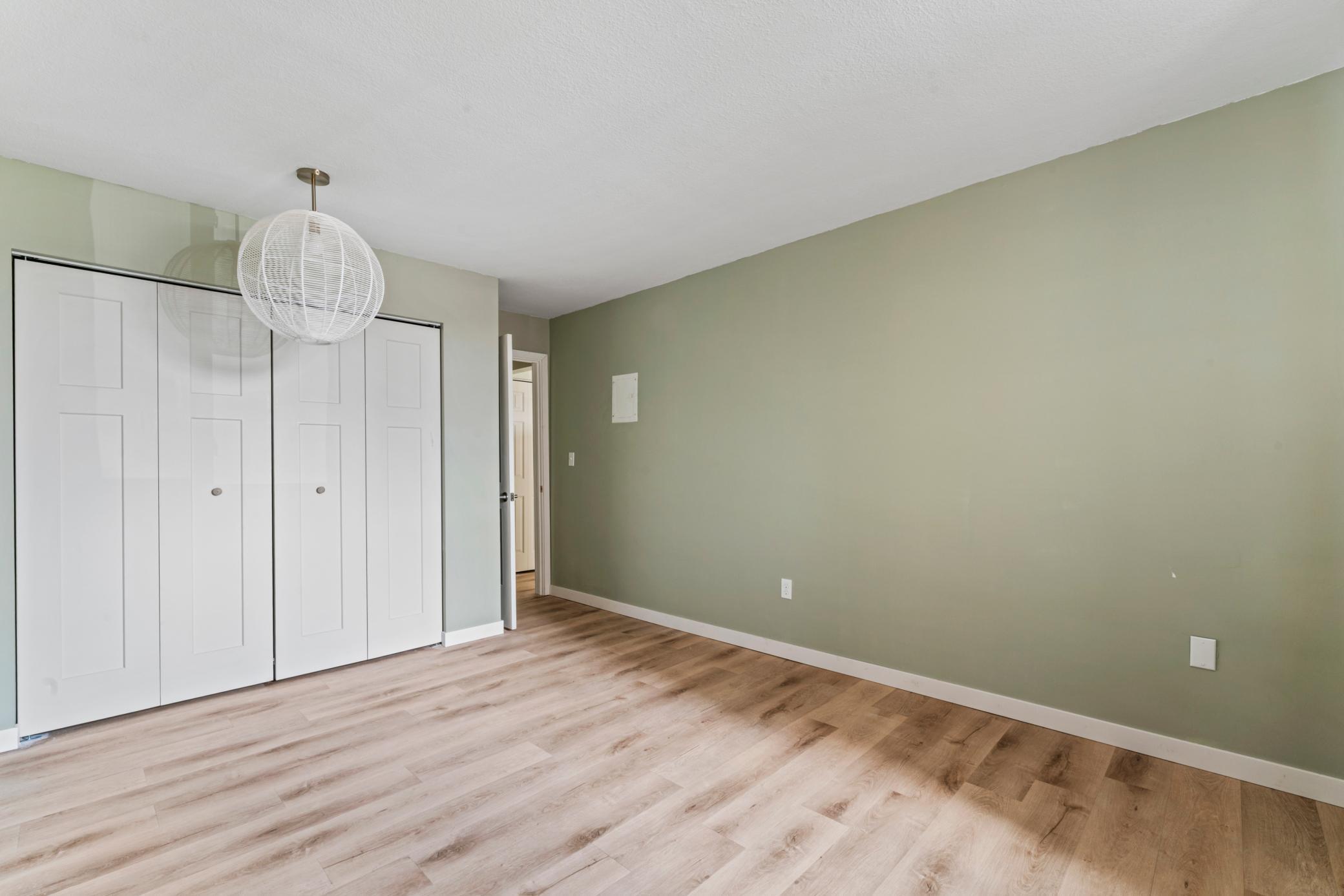 Fresh paint and flooring