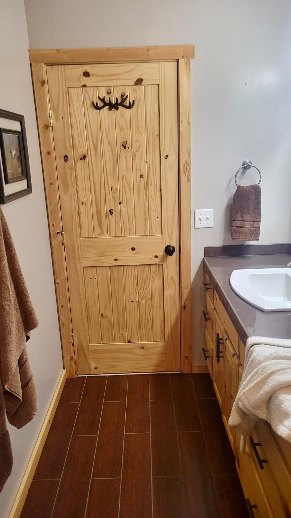 Paneled doors throughout