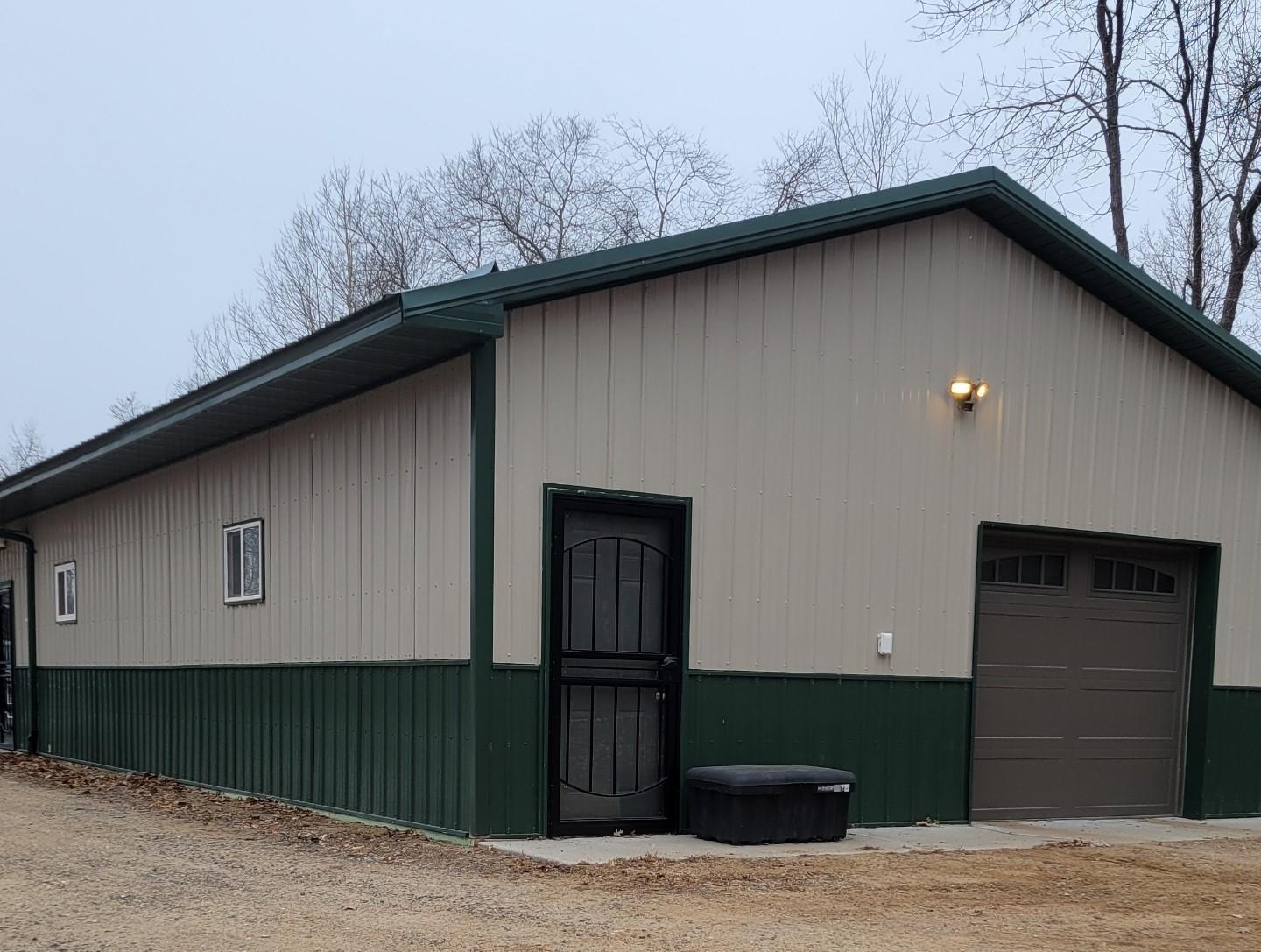 There is a heated 20 x 11 room built inside this garage