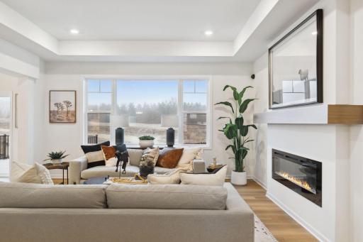 Living Room - (Staged photo of a model).Pic for representational purposes as finishes may be different.