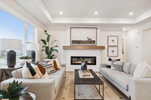 Living Room - (Staged photo of a model)Pic for representational purposes as finishes may be different. Staged model.