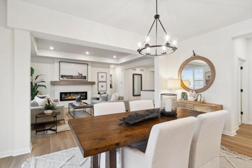 Informal dining room - (Staged photo of a model)Pic for representational purposes as finishes may be different.