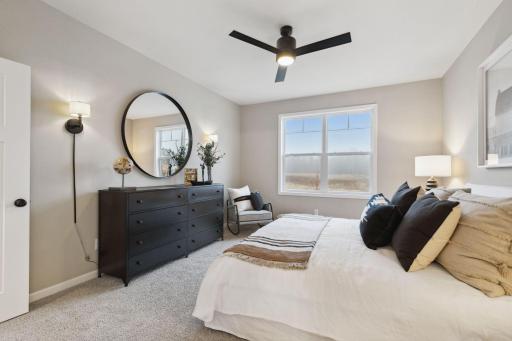 Owner's bedroom - (Staged photo of a model)Pic for representational purposes as finishes may be different.