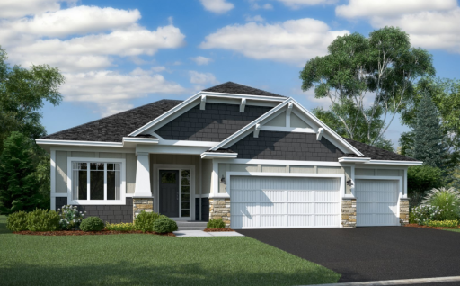 Langford C -rendering of exterior elevation. Not actual exterior color/selections.