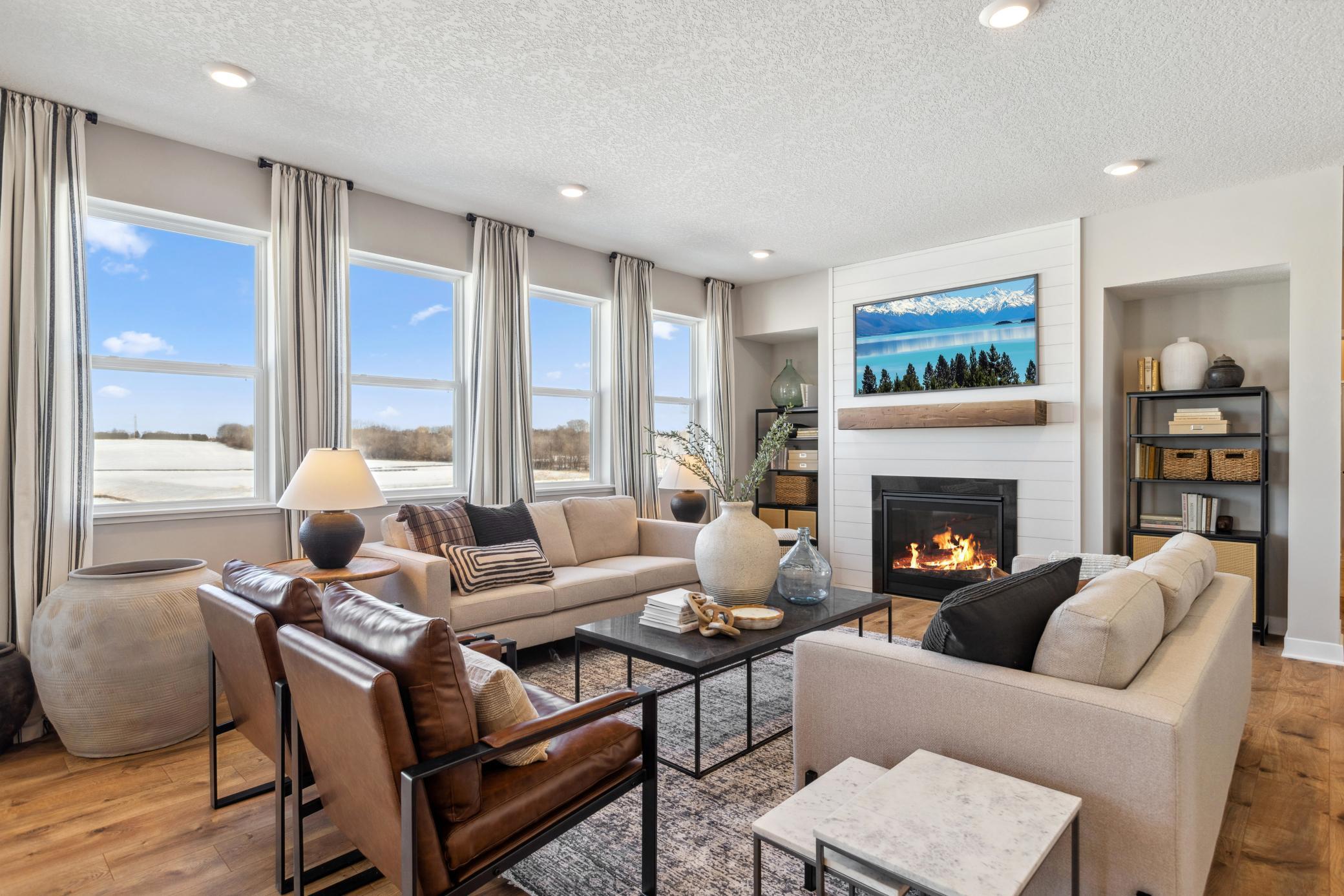 Wonderful backyard views.