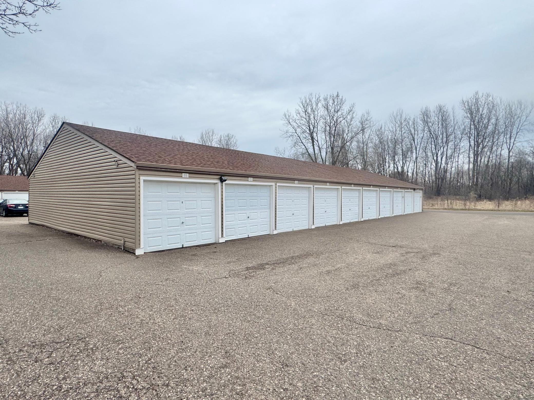 Private garage and large parking lot for guests