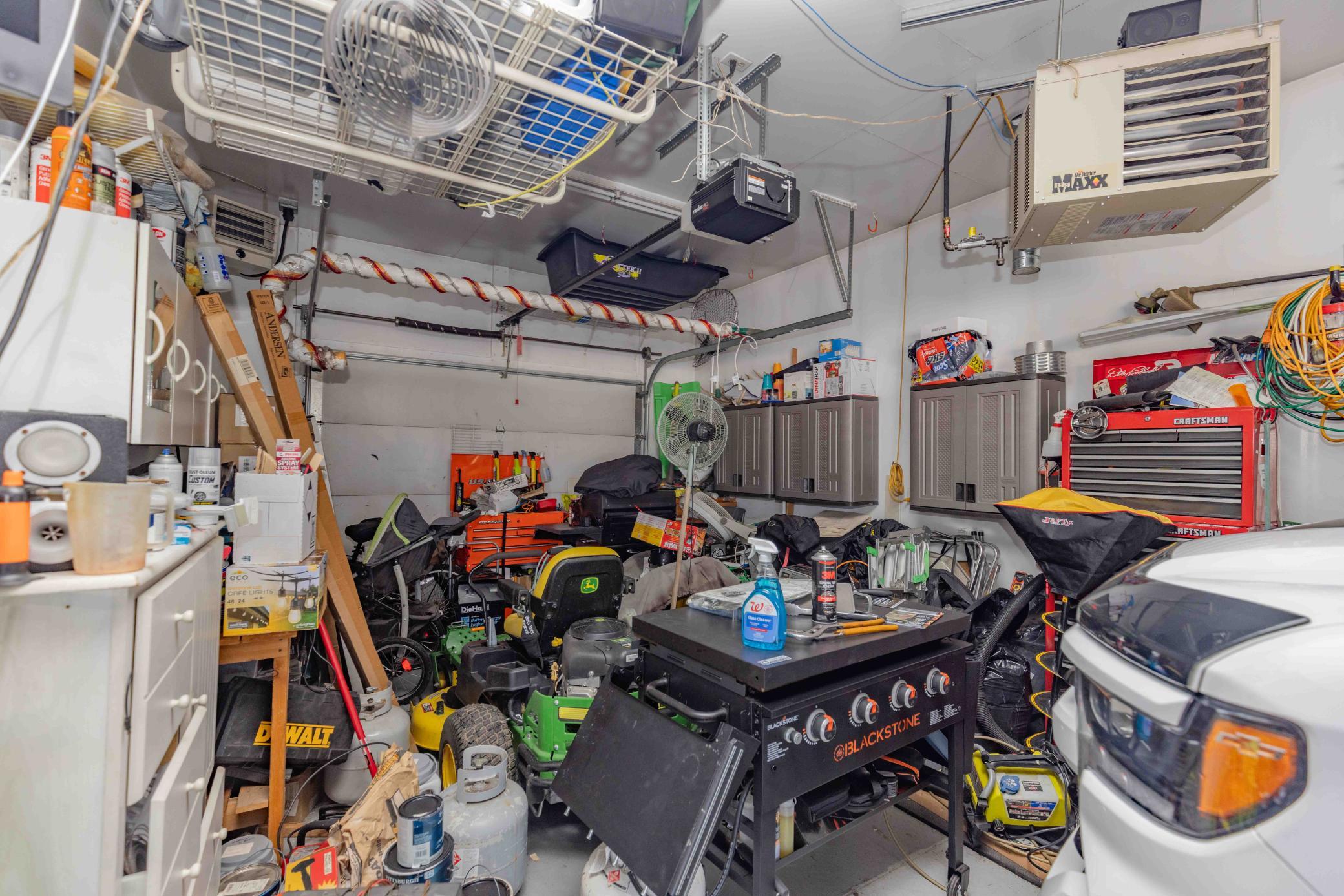 Extra deep 3rd stall with cabinets included