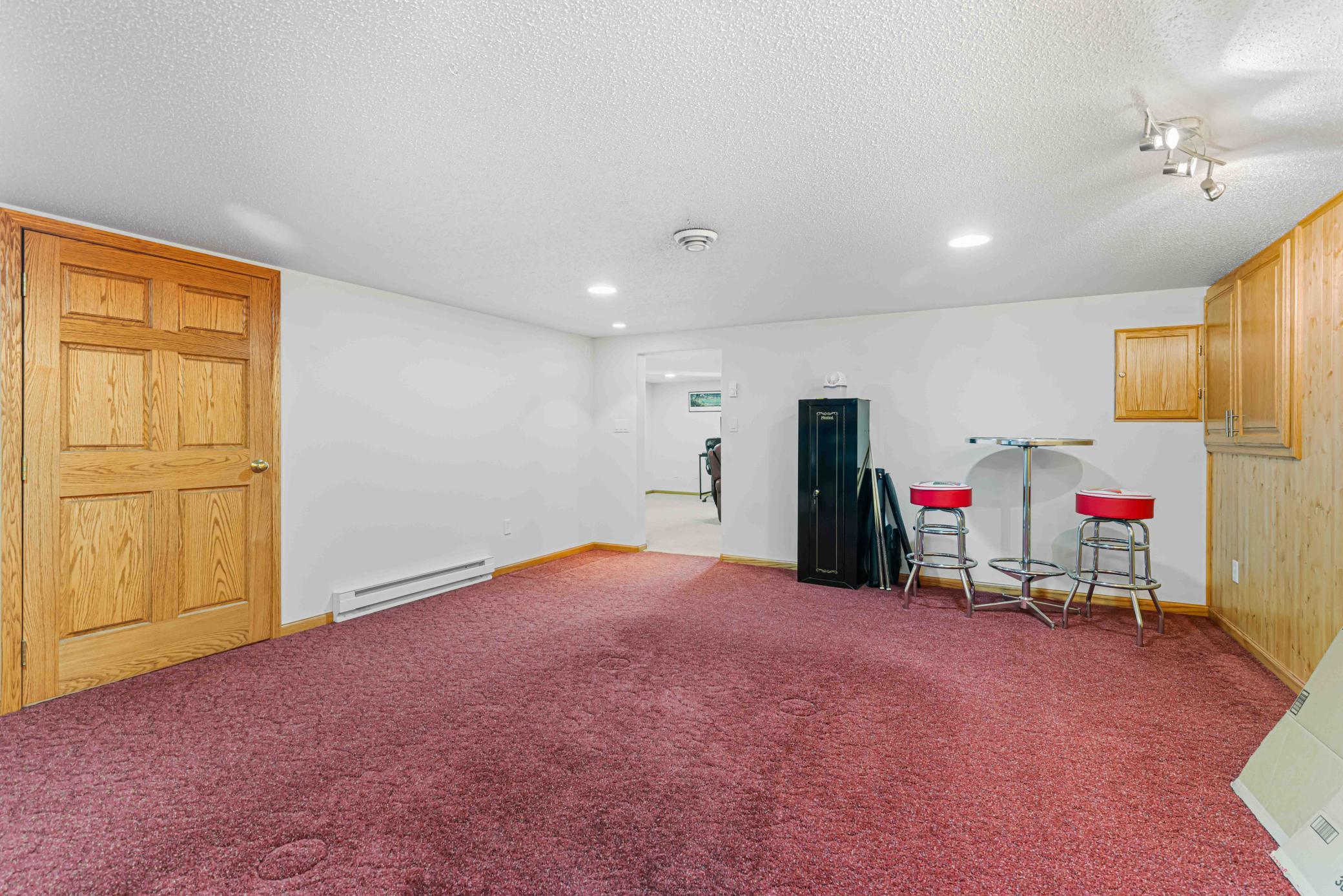 Lower level recreation room 15.9' x19.9'