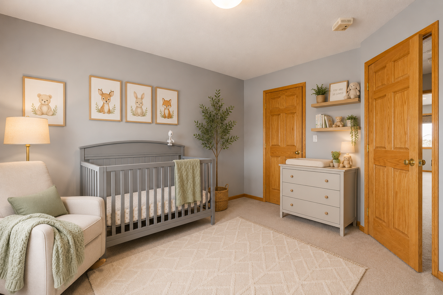 3rd Upper Level bedroom Virtual stage