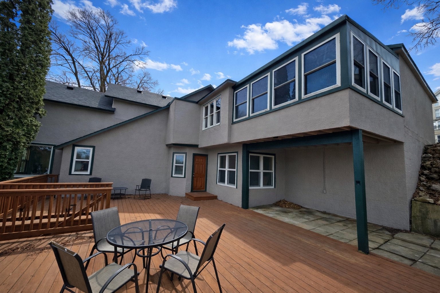Back of Home Deck & Patio