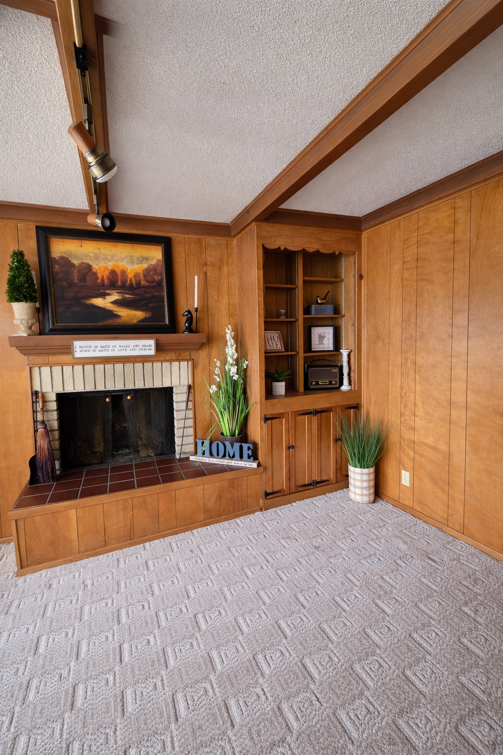 Fireplace with Built ins