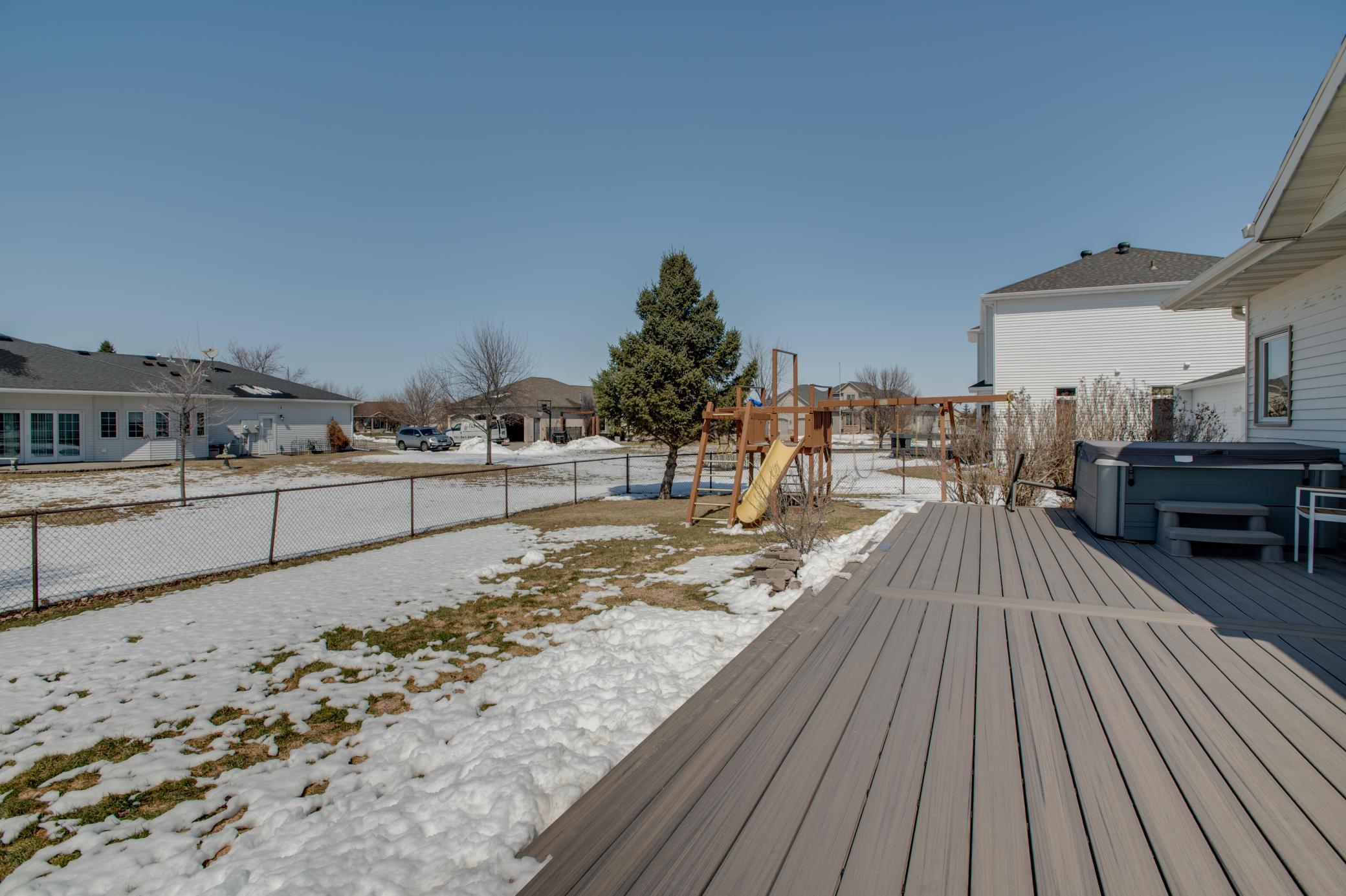 Rear exterior fully fenced