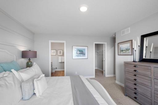 Another view of the Owner's suite. Photo is of model home. Colors and options may vary. Ask Sales Agent for details.