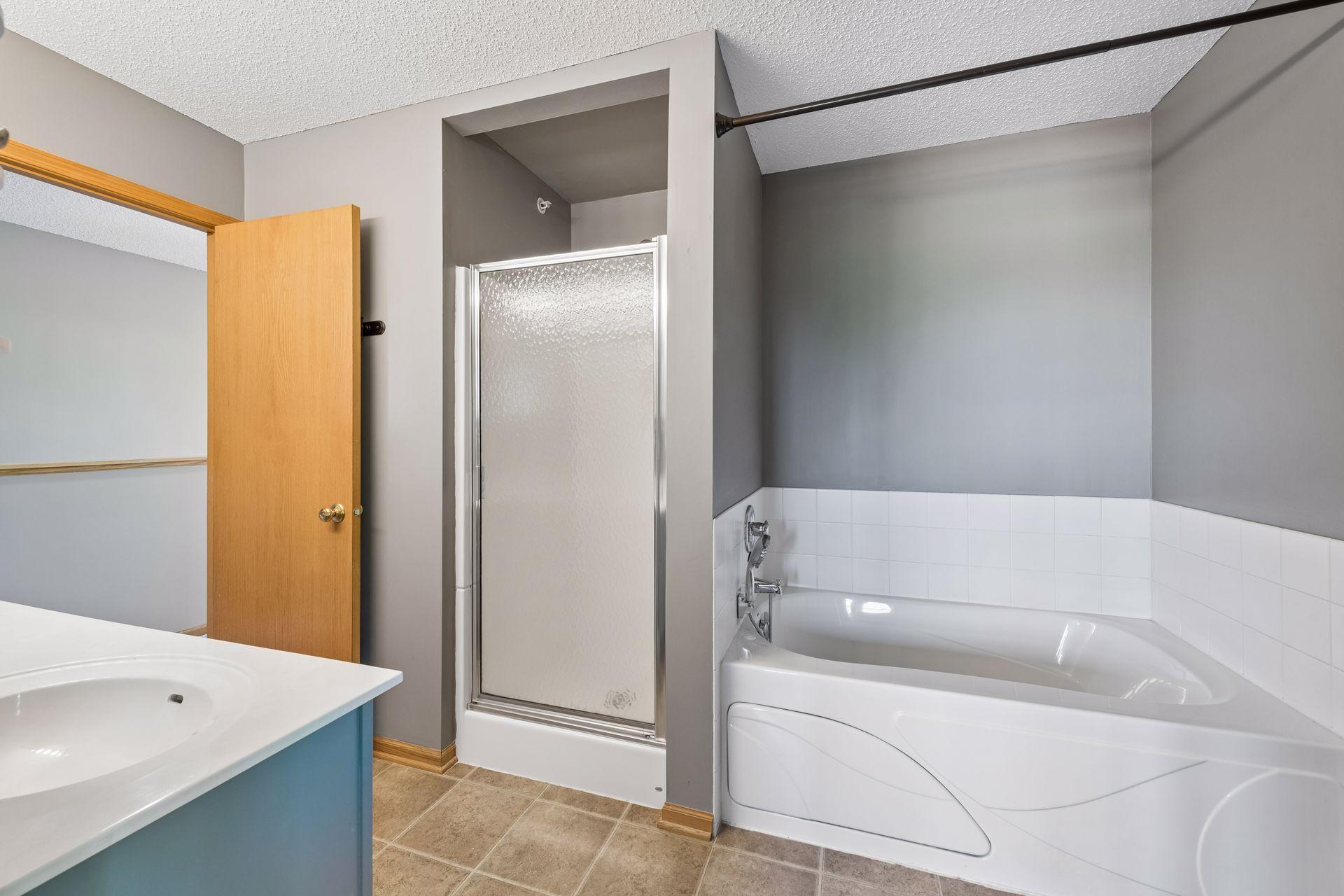 Separate Shower and Jetted Tub