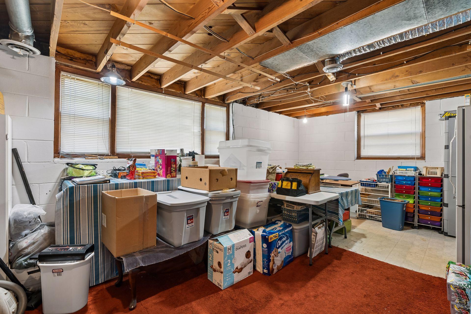Lower Level Unfinished Recreation Room