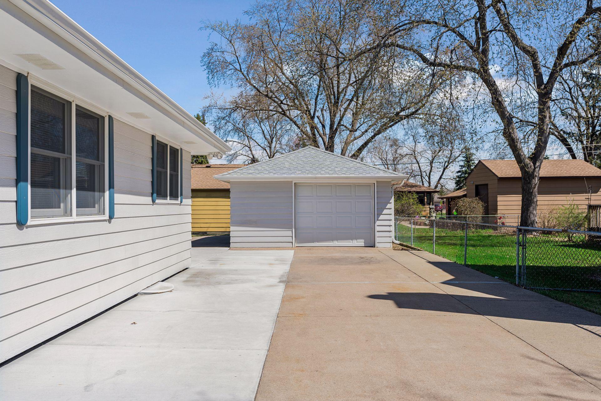 Detached Garage with Storage Space