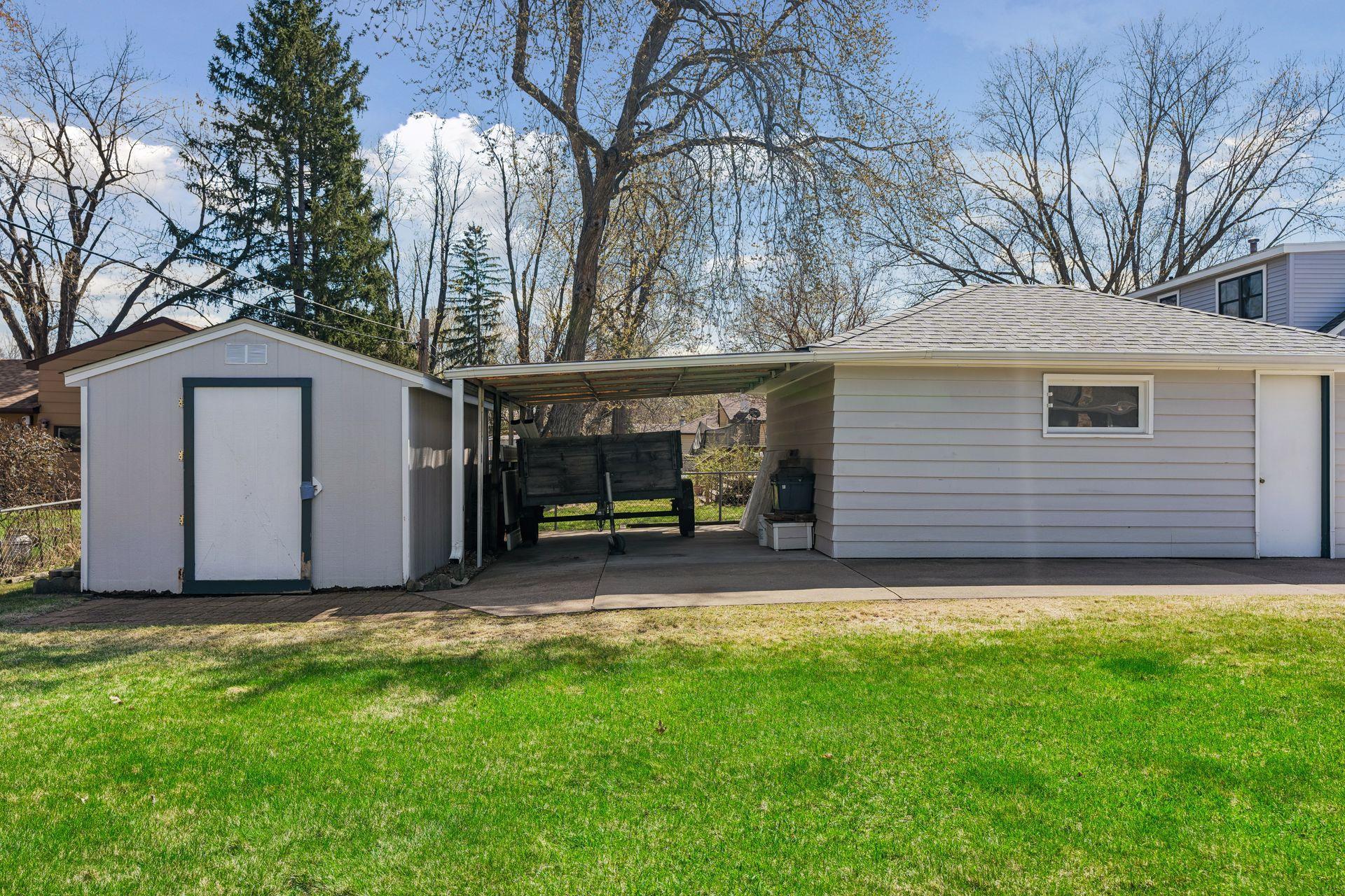 Detached Garage, Shed, and Covered Outdoor Storage