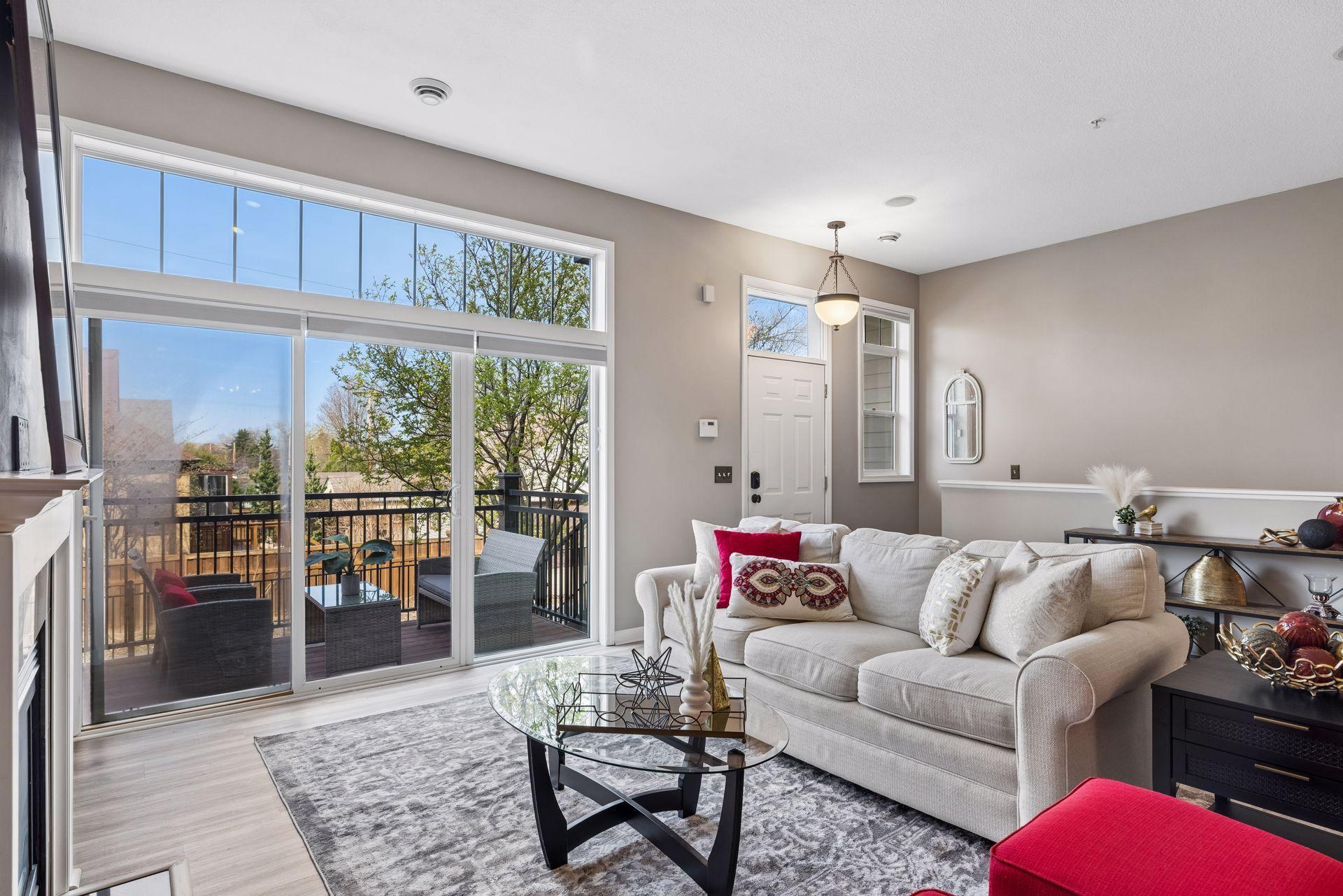 Front Deck Access From Living Room and Great Natural Light