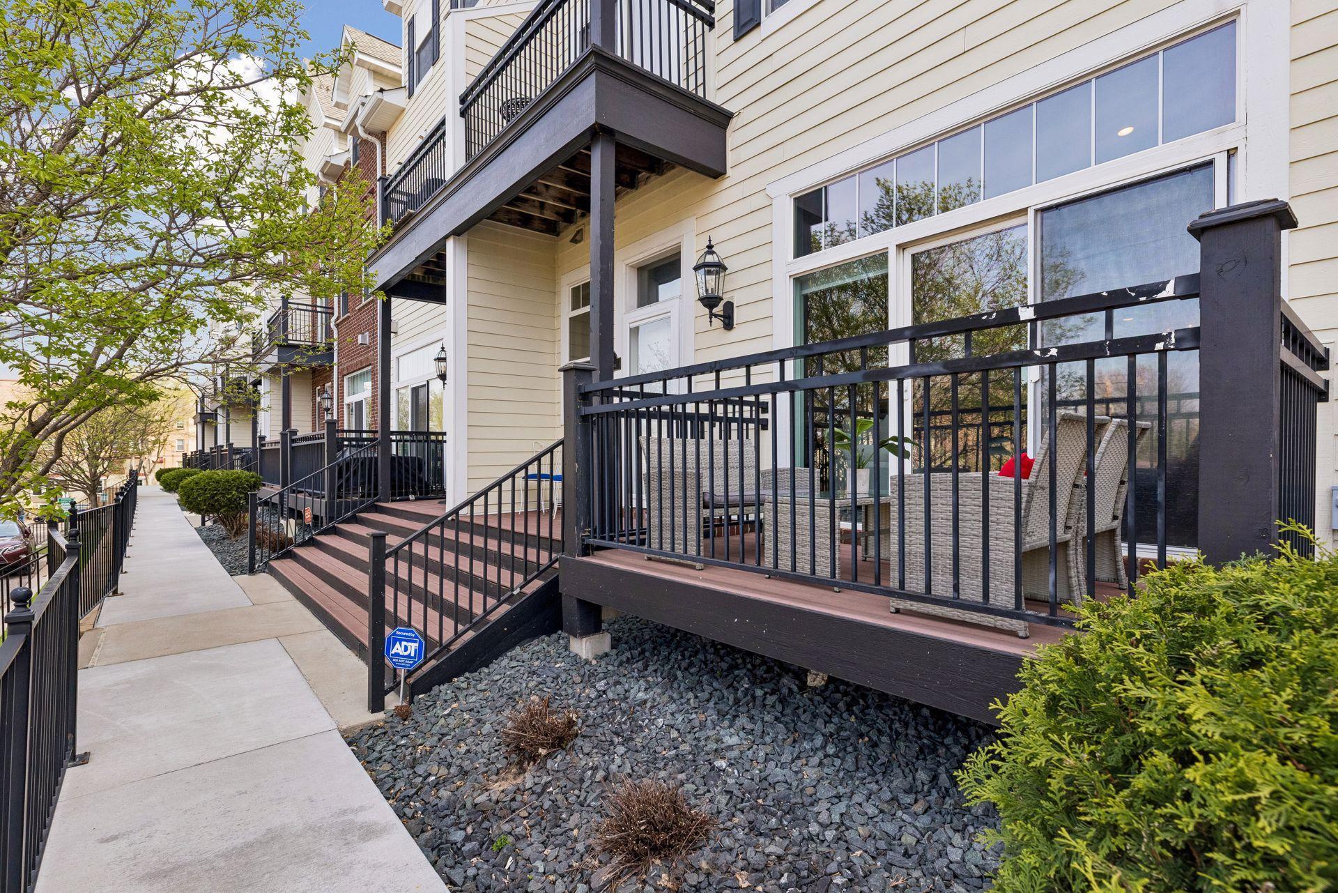 Private Deck Area next to Front Entrance