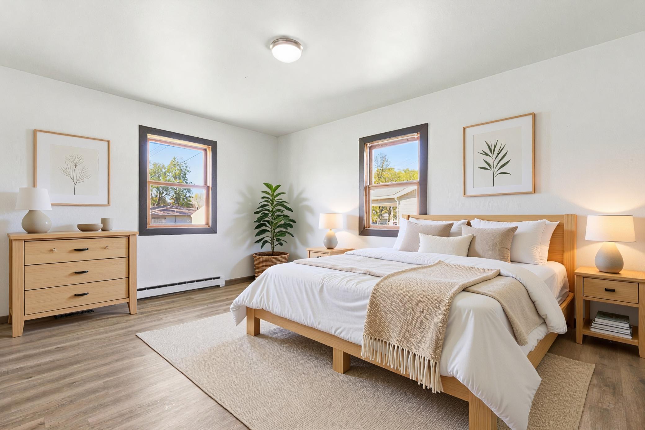 2nd main floor bedroom (virtually staged)