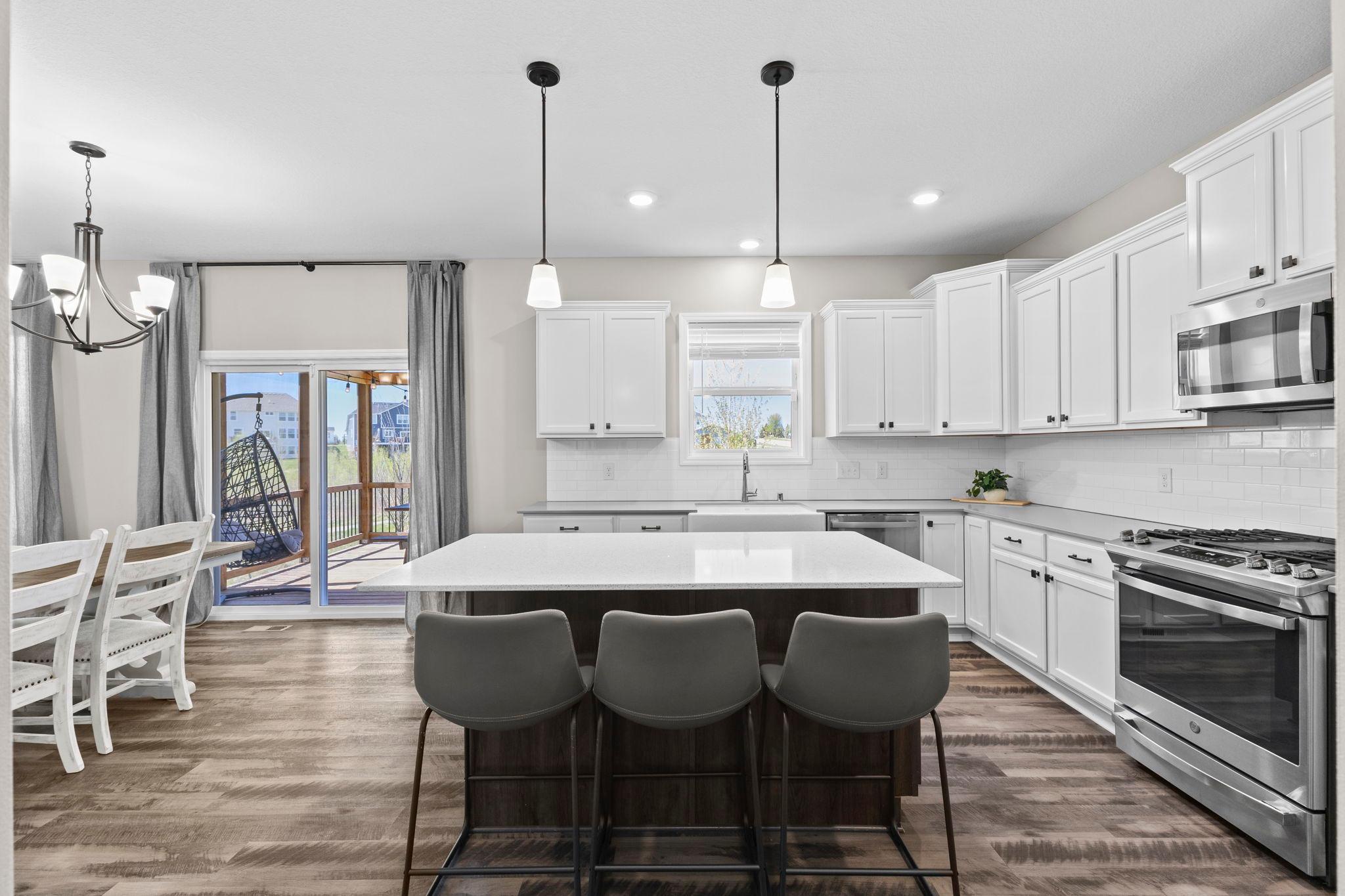 Enjoy looking out to your beautiful backyard from your kitchen window!