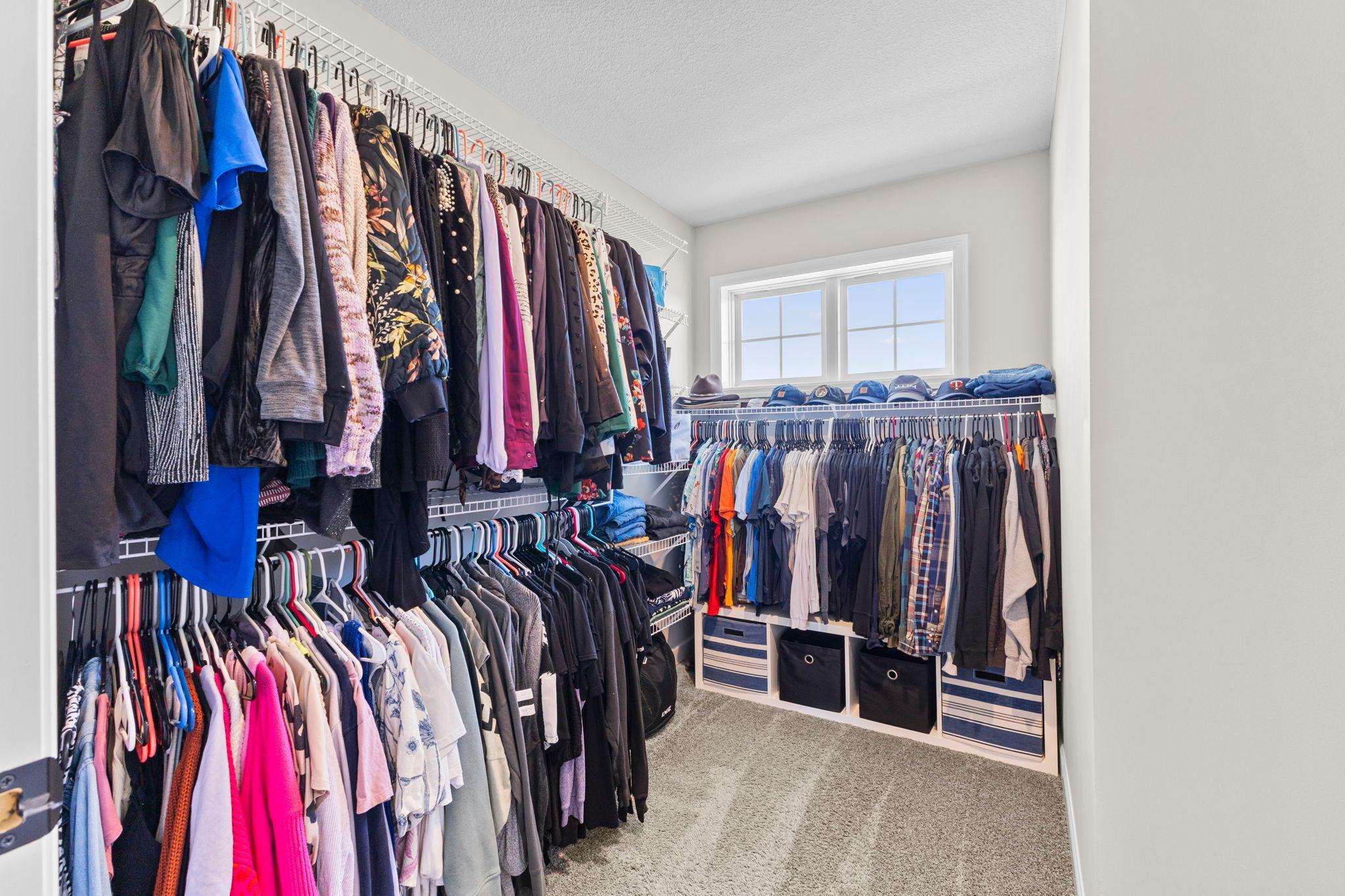 Connected is your 10x9 walk-in closet!