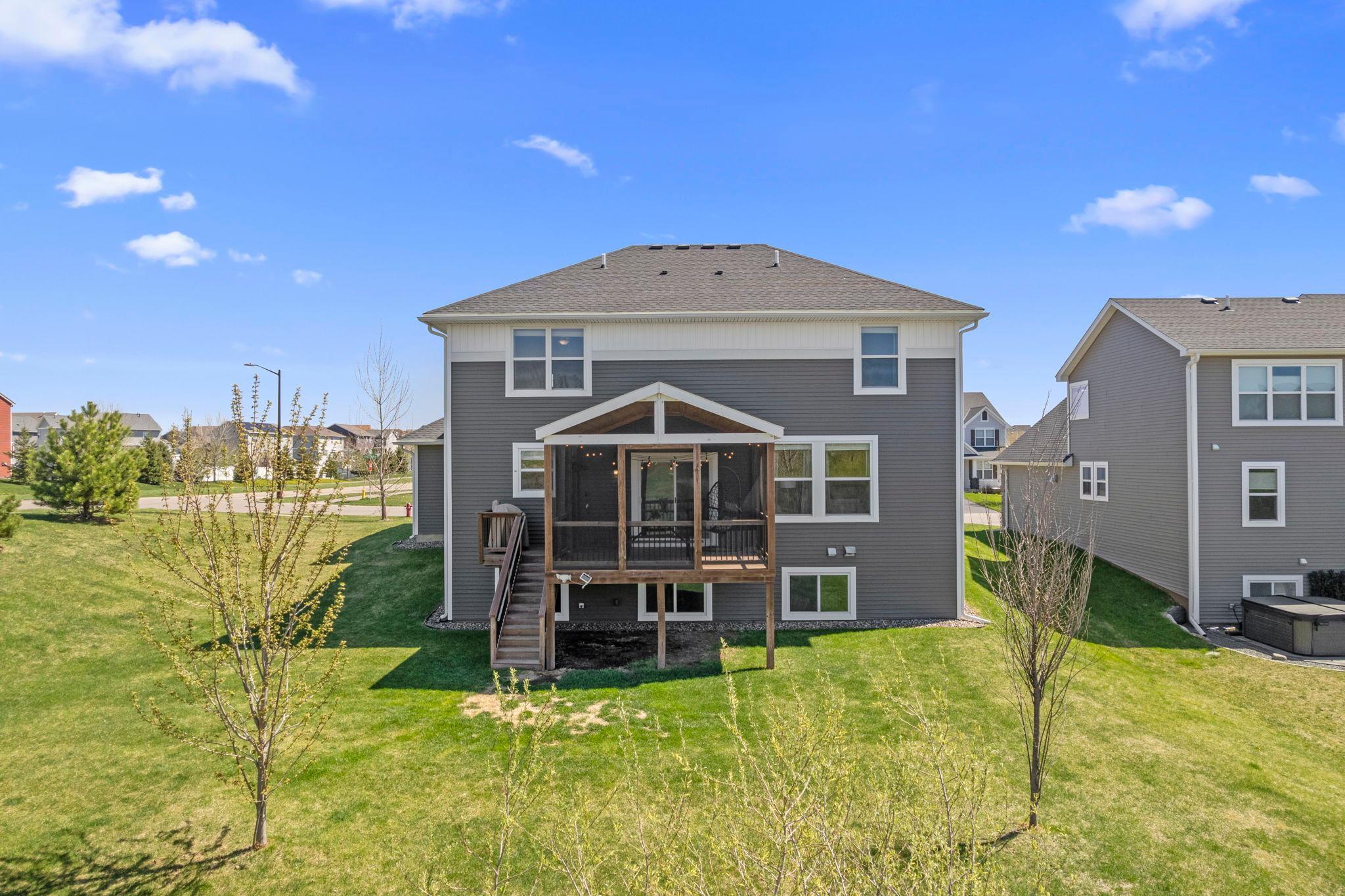 Sits on a large corner lot!