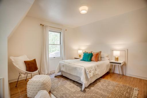 Upstairs, you'll find three additional bedrooms.