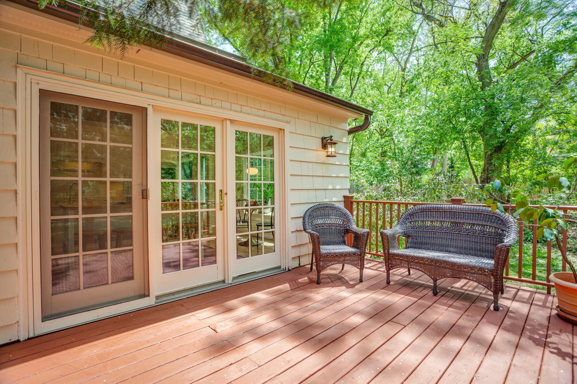 Main deck located off the kitchen