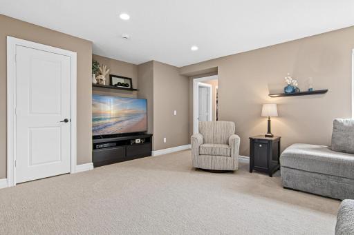 Beyond the loft is a private bedroom with bathroom and large walk-in closet. Perfect set up for guests or those wanting a little more privacy.