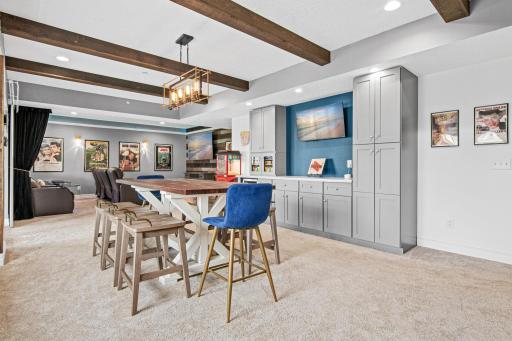 Host gatherings with families and friends in this dynamite basement. Game night will be a snap with all the space to enjoy.