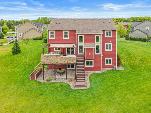 Oversized, flat backyard is perfect for fun and games. Football, bean bags, baseball and more!