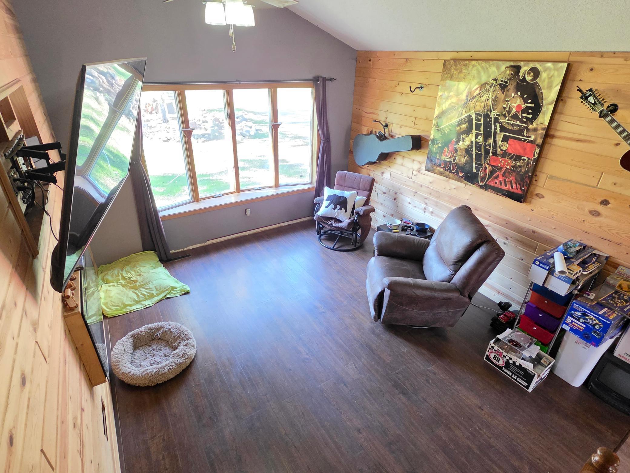 High ceilings, lots of natural light!