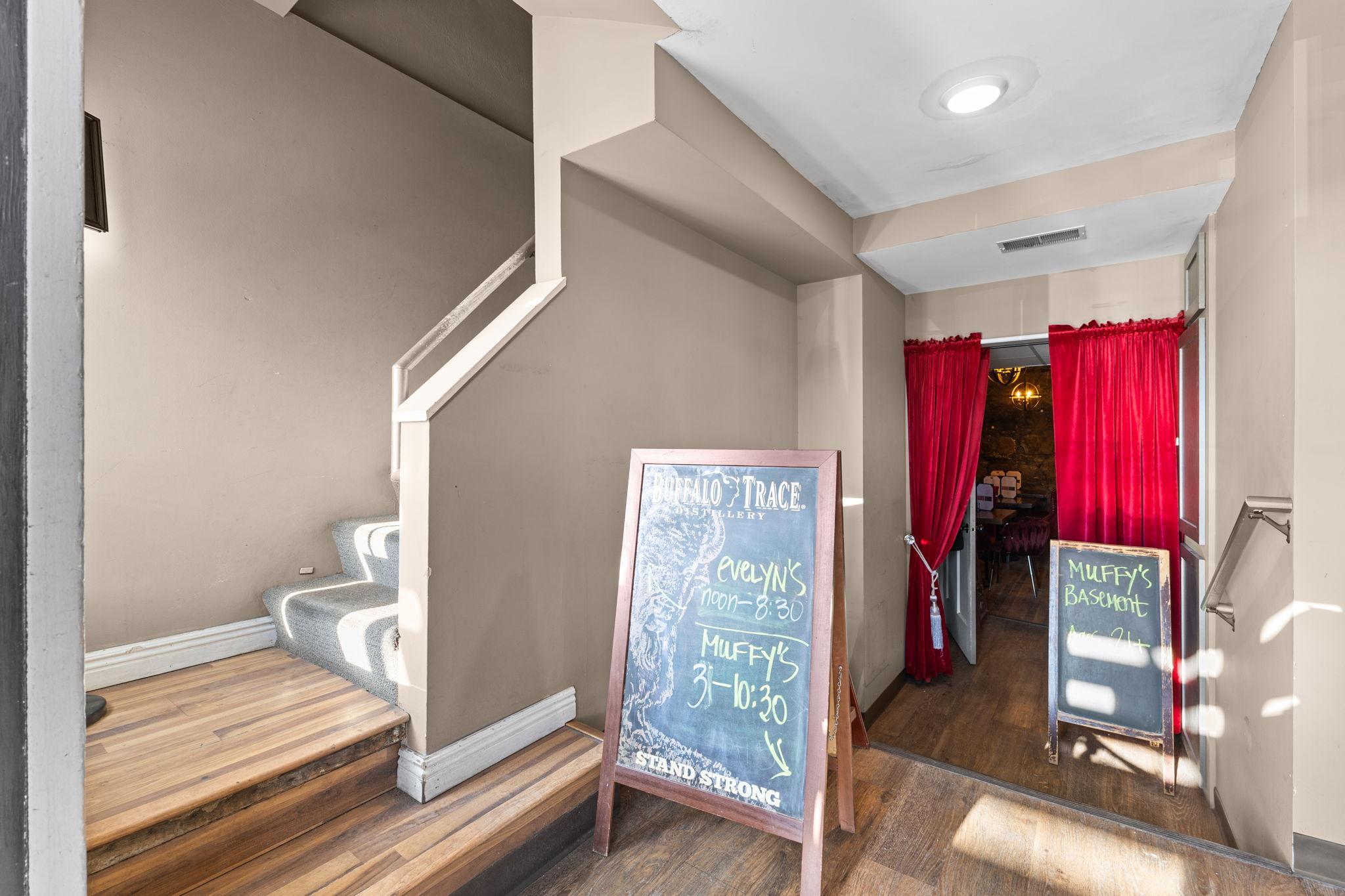 Lower level entrance