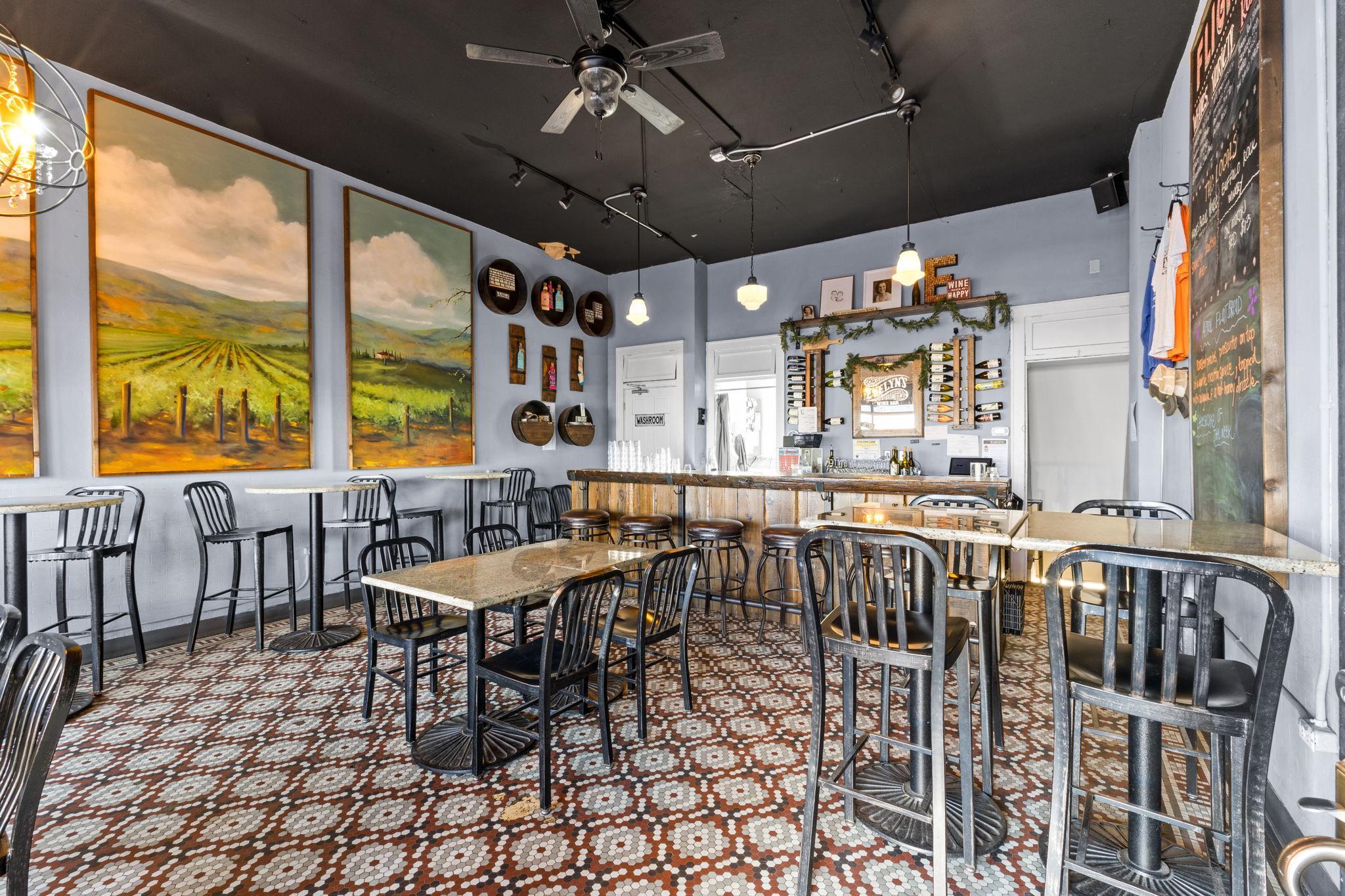 A cozy wine bar known for generous pours and an easygoing atmosphere.
