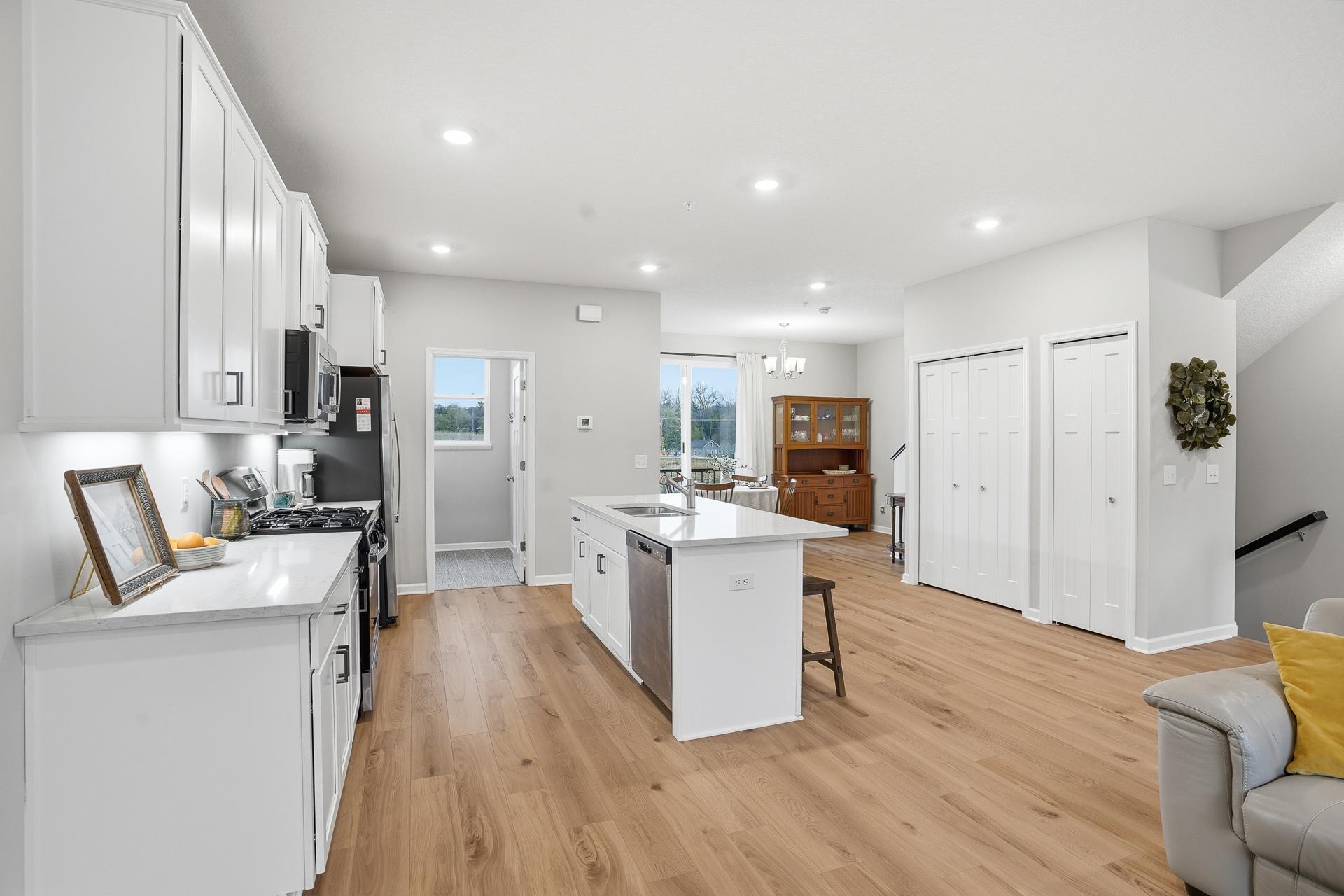 A perfect sized pantry and a storage closet