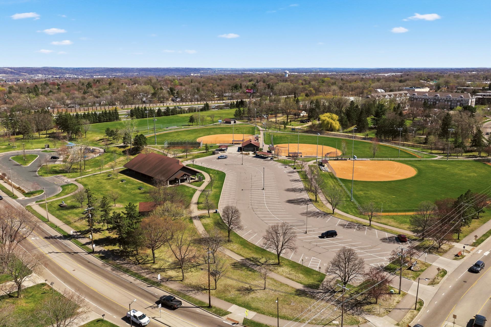 An easy walk to the neighborhood West St. Paul Sports Complex. Enjoy the ball fields, large pavilion and playground area.