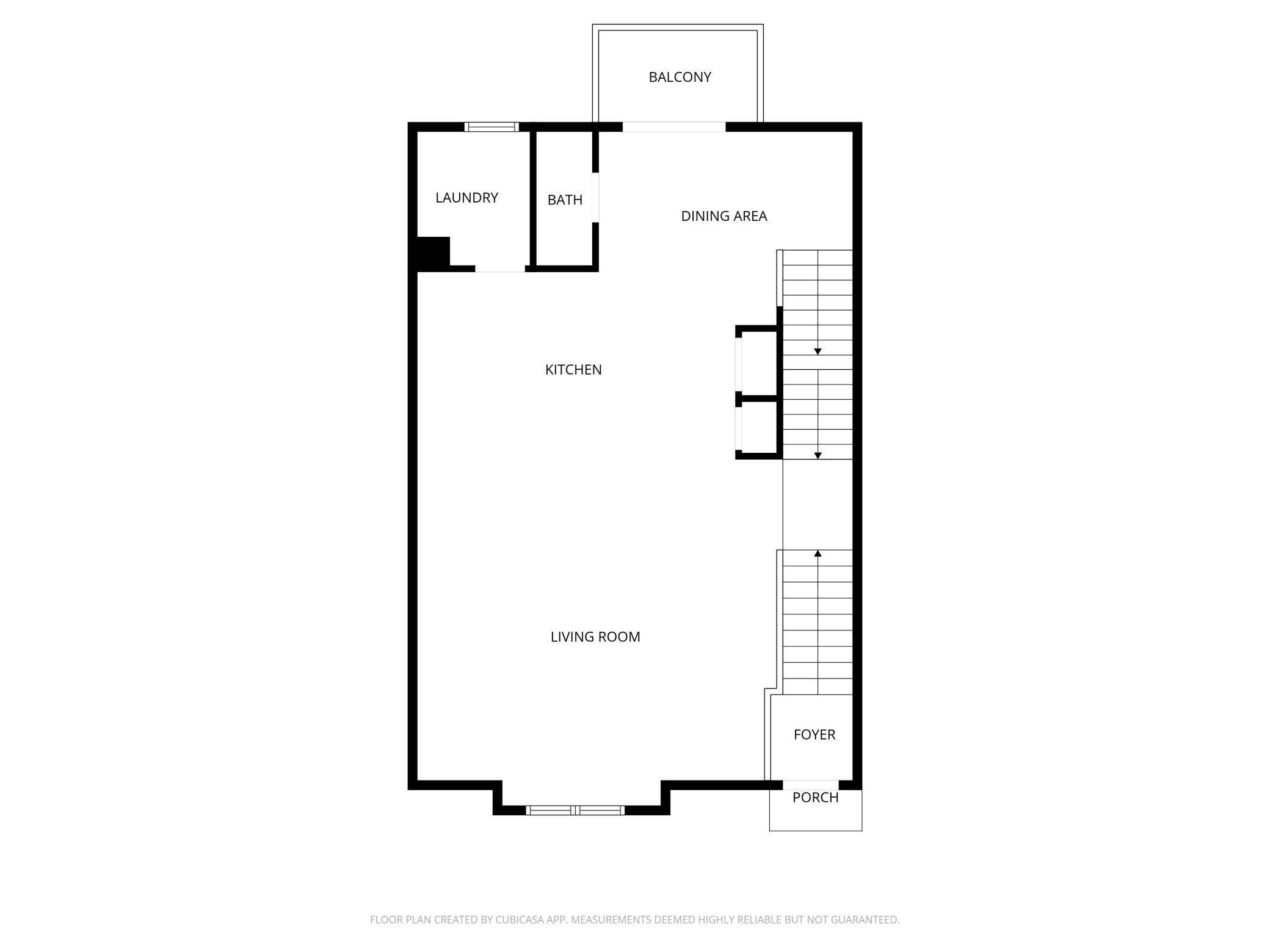 A very open main floor plan design