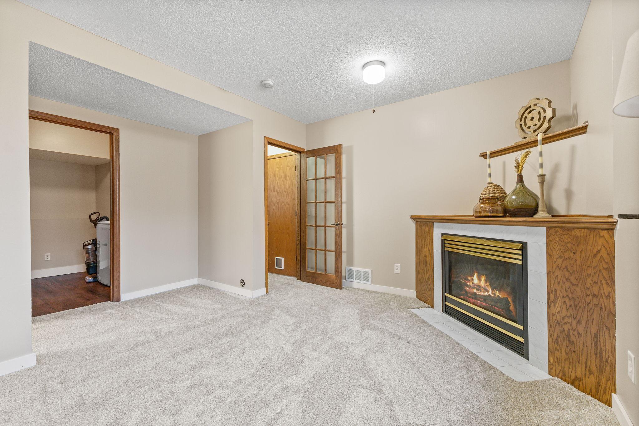 Centered around a cozy fireplace!