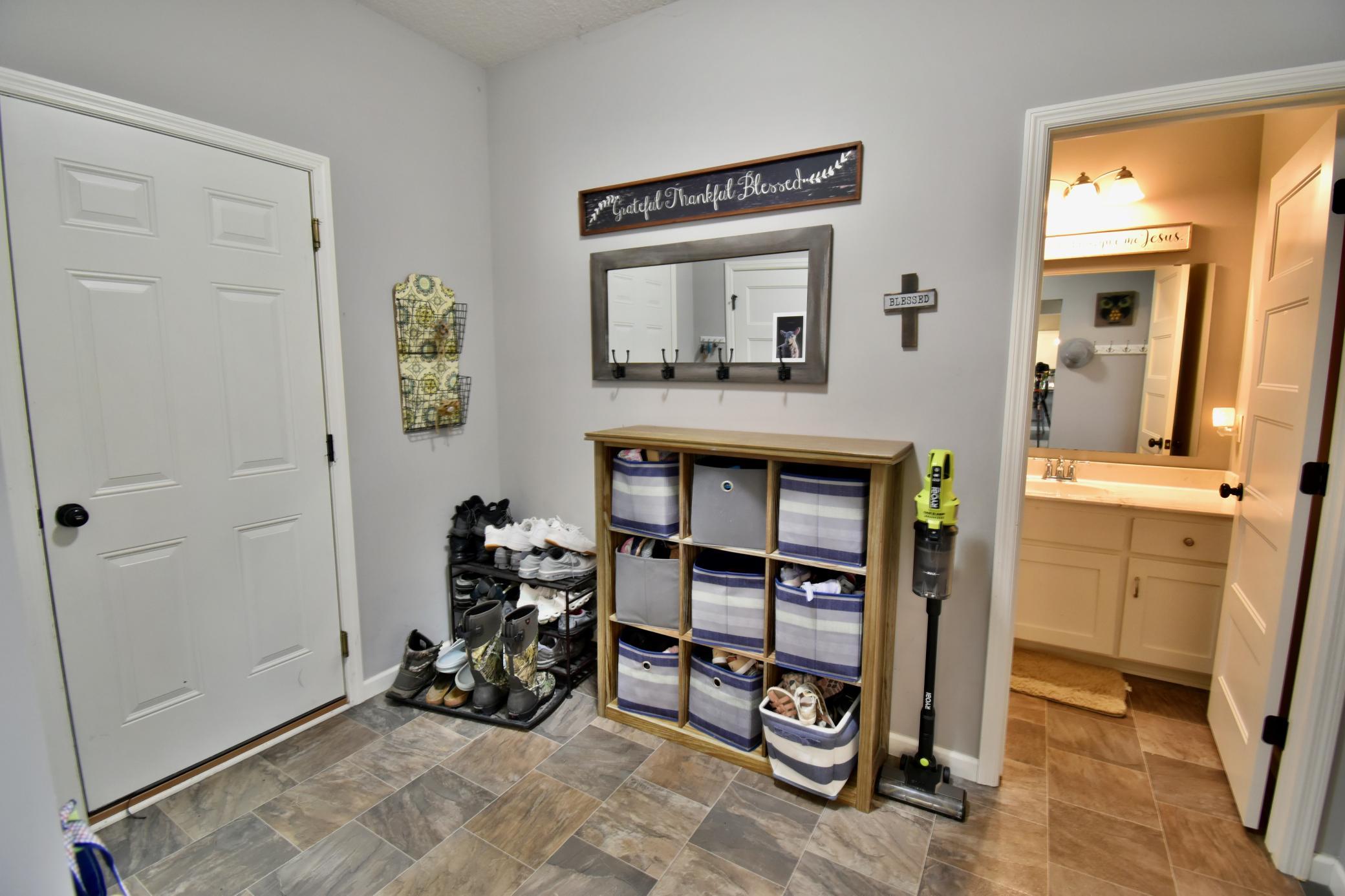 Large Entry from Garage