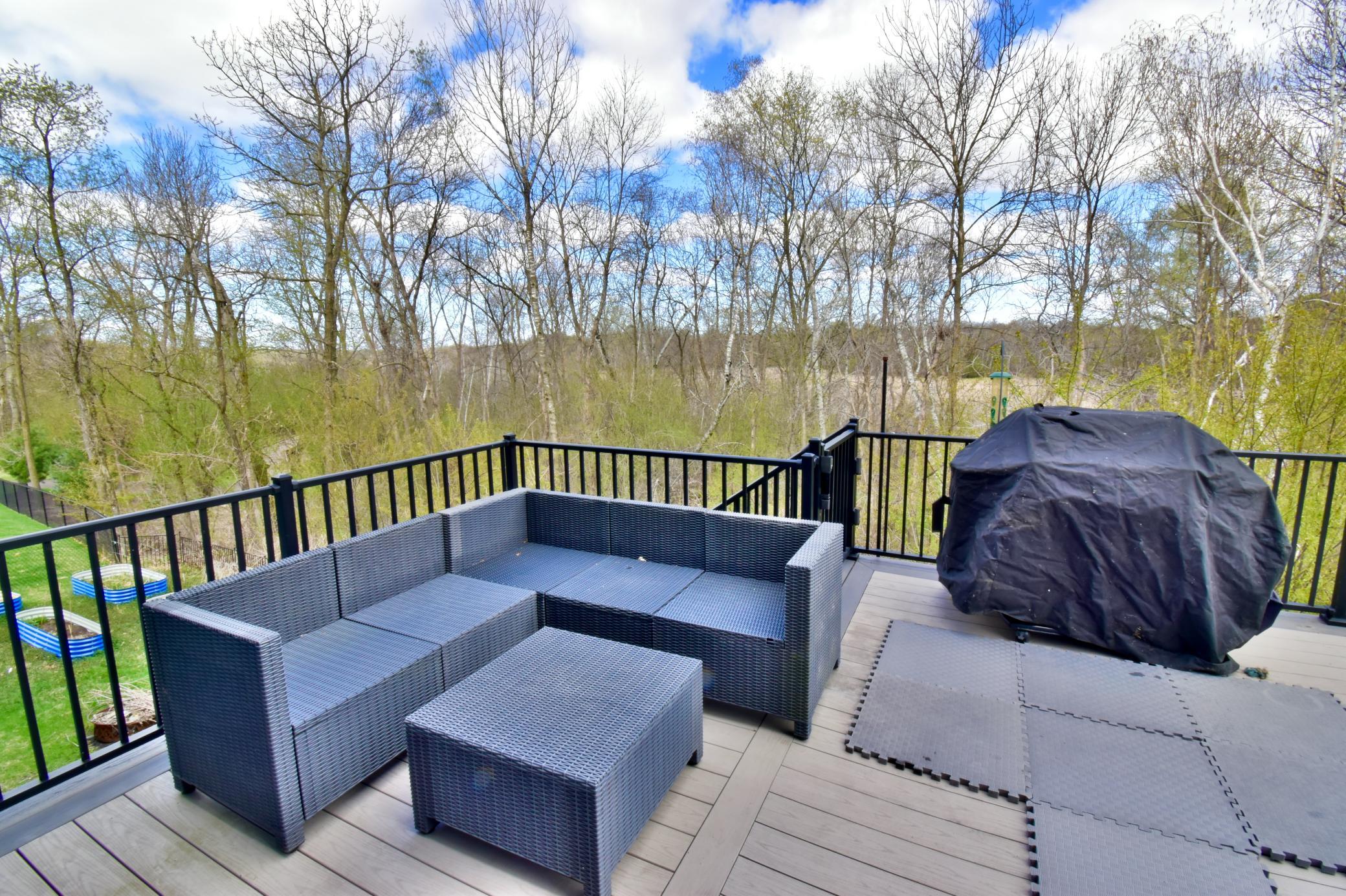 Back yard backs up to wetland and a boardwalk walking path