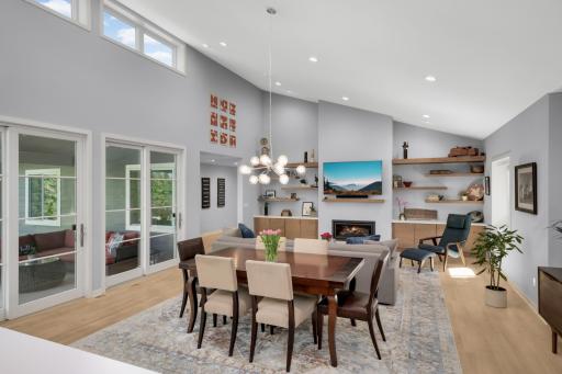 The roof top windows fill this space with natural light.