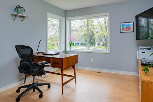 Corner windows in two of the three additional bedrooms to enjoy and elevated view of the neighborhood.