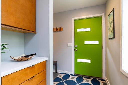 Every detail has been considered, even a space to drop keys off the back door and mud room.