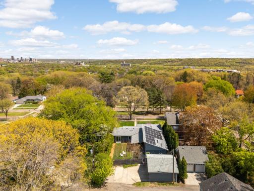 Aerial view of this exceptional property.