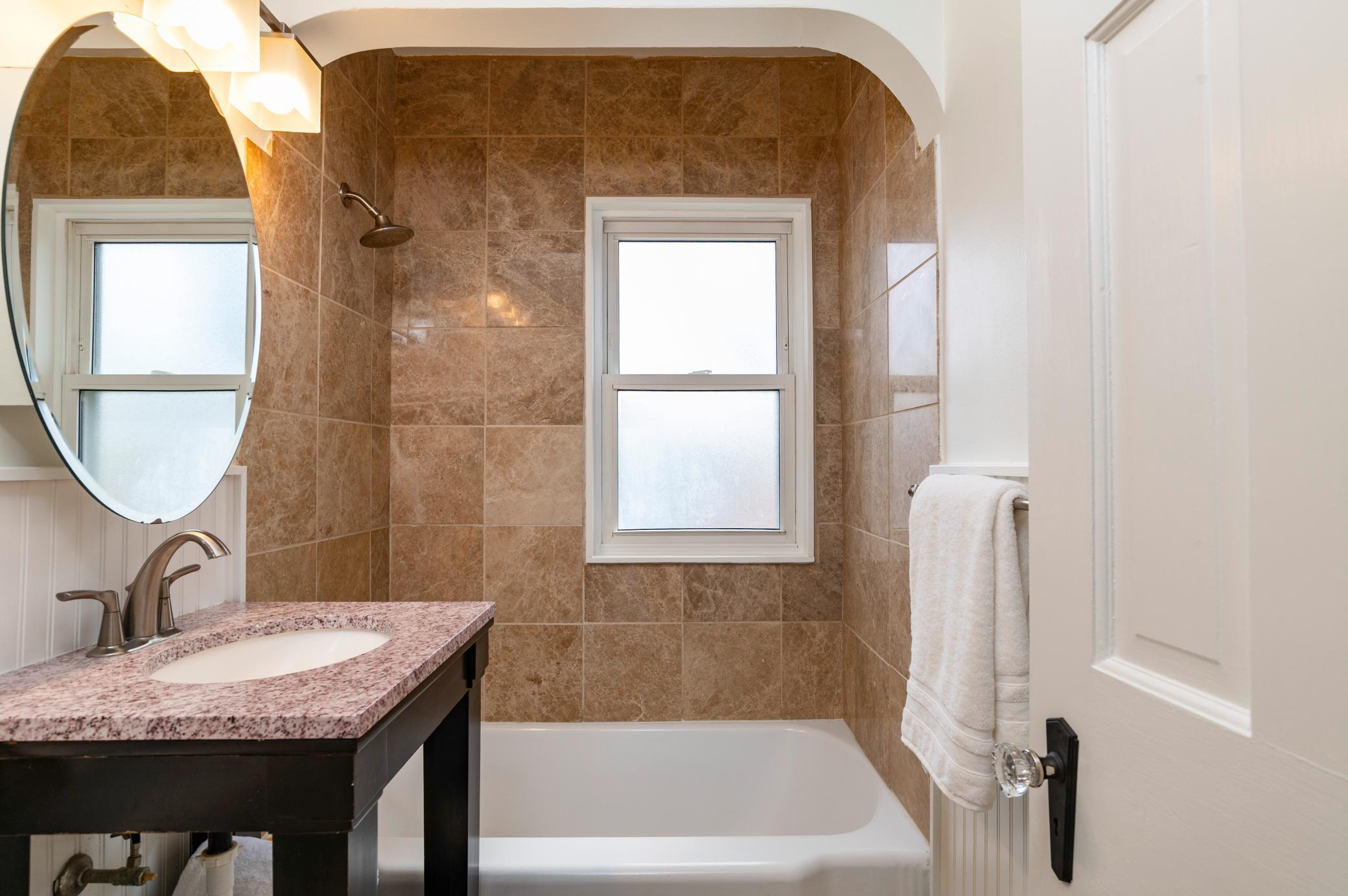 Rare main floor full bathroom.